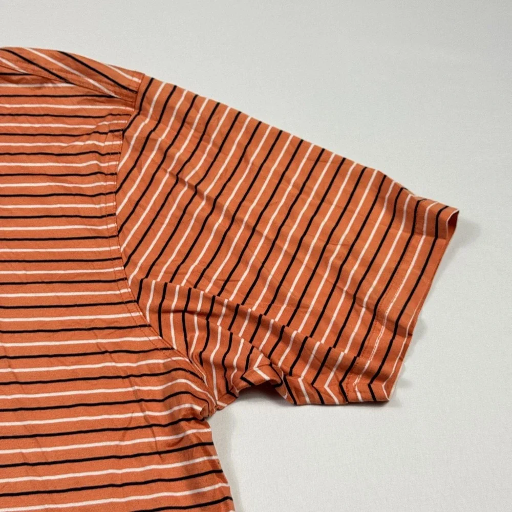 Masters Augusta National Golf Shop Polo Shirt Mens Large Orange Striped - Picture 3 of 11